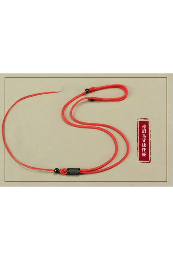 2 PCS Natural Ebony Cord String Necklace for Pendant Chain for Pendant-Red
