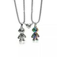 thumbnail image 1 of HOOUN 2 Pcs Magnet Heart Best Friend Lover Couple Astronaut Friendship Necklace Gift, 1 of 6
