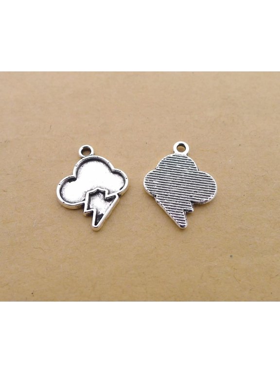 200 Pcs Tibetan Silver thunder rain cloud Charms Pendant 18X14MM LD7881 DIY