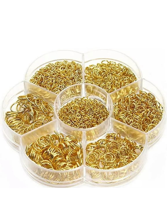 200pcs Gold Strong 1*5mm Stainless steel Jump Ring Split Ring Jewelry Findings