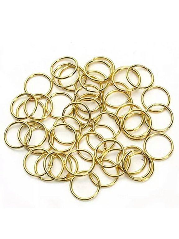 200pcs Lot Gold Stainless steel Jump Ring Open Split Ring Findings Jewelry 1*8mm
