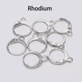 thumbnail image 1 of HOOUN 20pcs/lot French Lever Earrings Hooks Wire Settings Base Hoops Earring Findings-Rhodium Earrings Hooks, 1 of 7