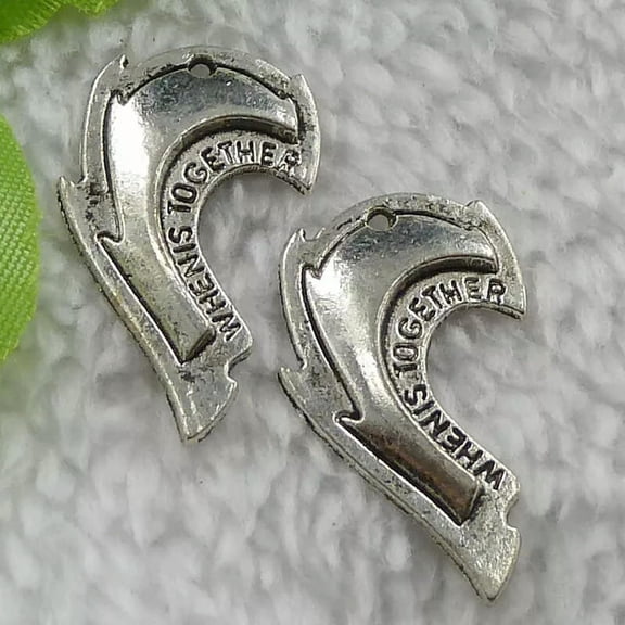 HOOUN 216pcs tibet silver Sickle charms pendant 30X19mm B3249