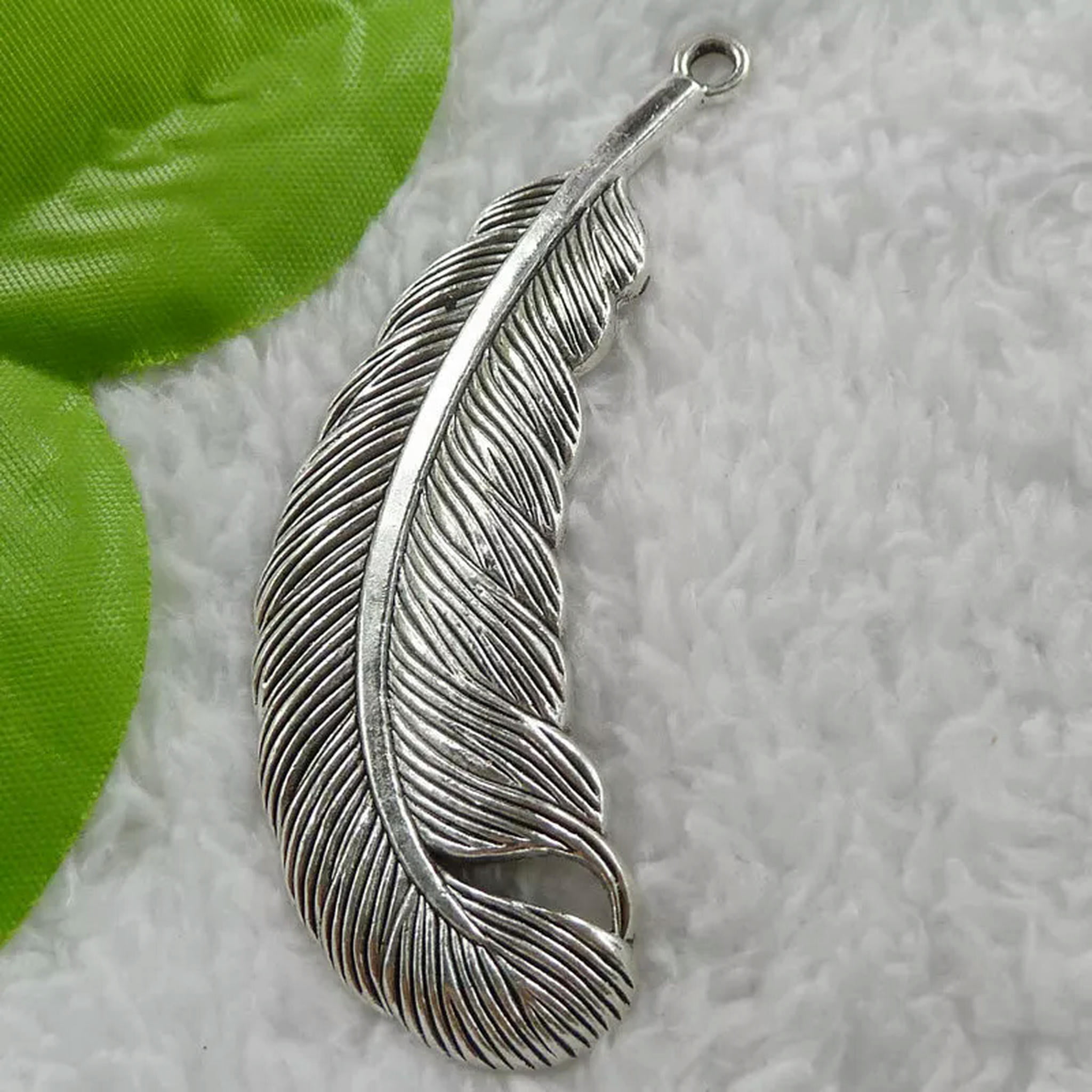 HOOUN 24 pcs tibet silver leaves bookmarks 78x23mm B1564