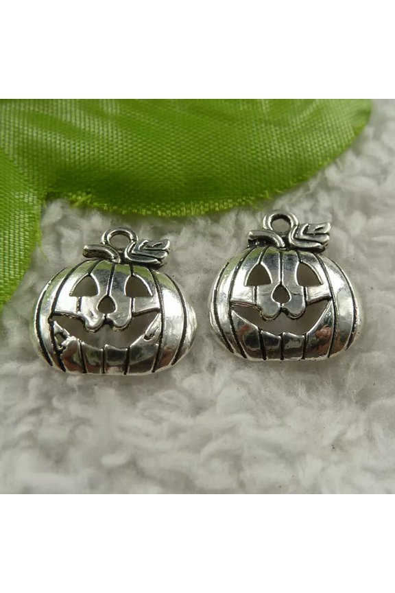 240 pcs tibet silver Pumpkin face charms 18x16mm B4187