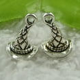 thumbnail image 1 of HOOUN 240pcs tibet silver cap charms 15X10mm B1154, 1 of 3