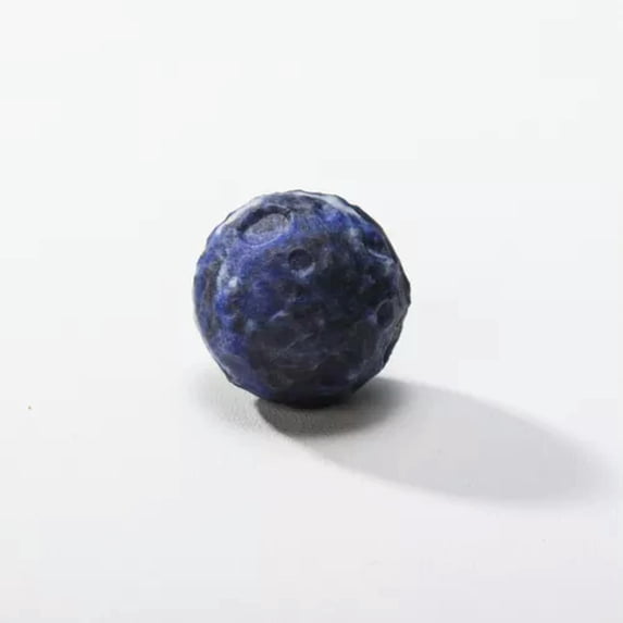 HOOUN 25mm Natural Stone Crystal Moon Quartz Sphere Carved Ball Eiki Healing Ornaments-Sodalite