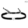 thumbnail image 1 of HOOUN 26 Letter Heart Bracelets For Women Men A-Z Initials Name Braided Rope Bracel:yq-A11, 1 of 9