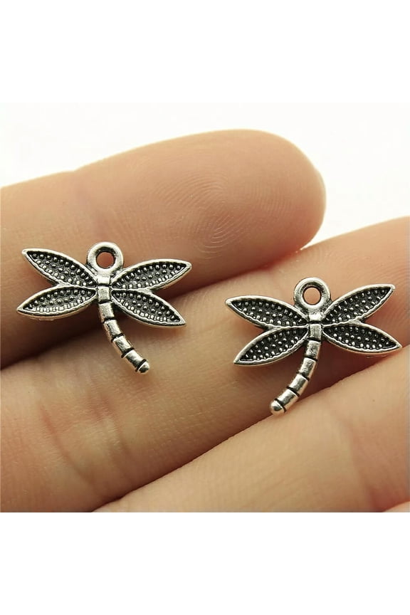 280 Pcs Antique Silver Dragonfly Charms Pendant 18x14MM C10648