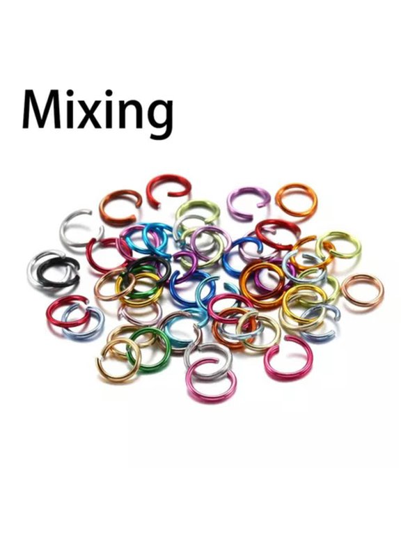 300pcs/lot Soft Open Jump Ring Split Rings Connectors DIY Jewelry Finding Making-Mixing Jumper Rings-6mm 300pcs/lot