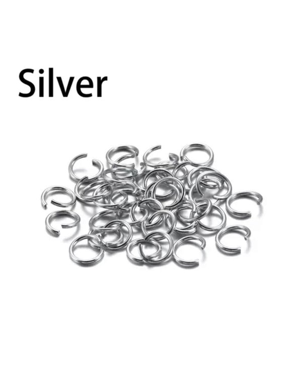 300pcs/lot Soft Open Jump Ring Split Rings Connectors DIY Jewelry Finding Making-Silver Jumper Rings-10mm 300pcs/lot