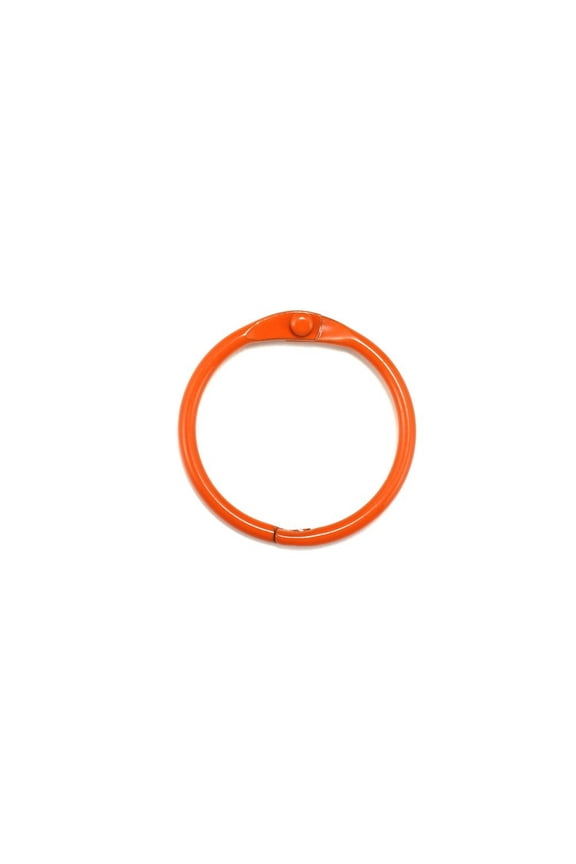 30Pcs Iron Metal 30X2.2MM Card Ring Calendar Ring Accessories Open Close Ring-Orange-30pcs/90g