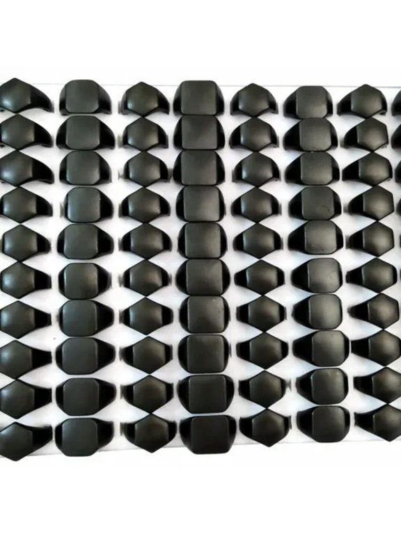 30pcs Men Women Hexagon Square Punk Ring Male Biker Retro Rocker Metal Rings