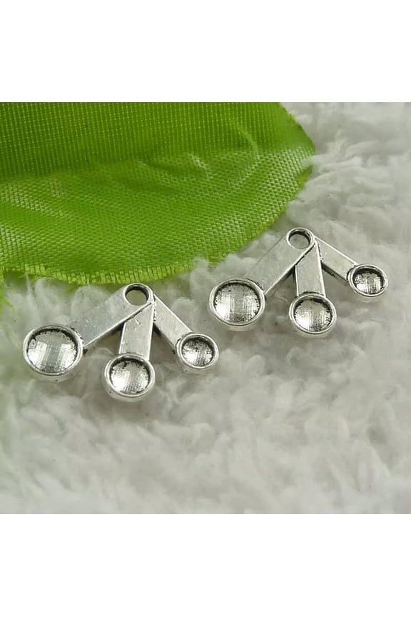 328pcs tibet silver Spoon charms 15X20mm B4569
