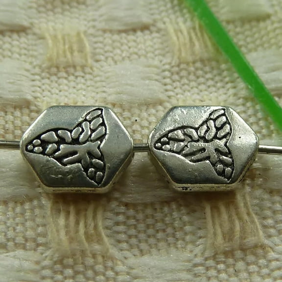HOOUN 330 Pcs Tibetan SilverSpacer Beads 9X8MM S3788 DIY Jewelry Making