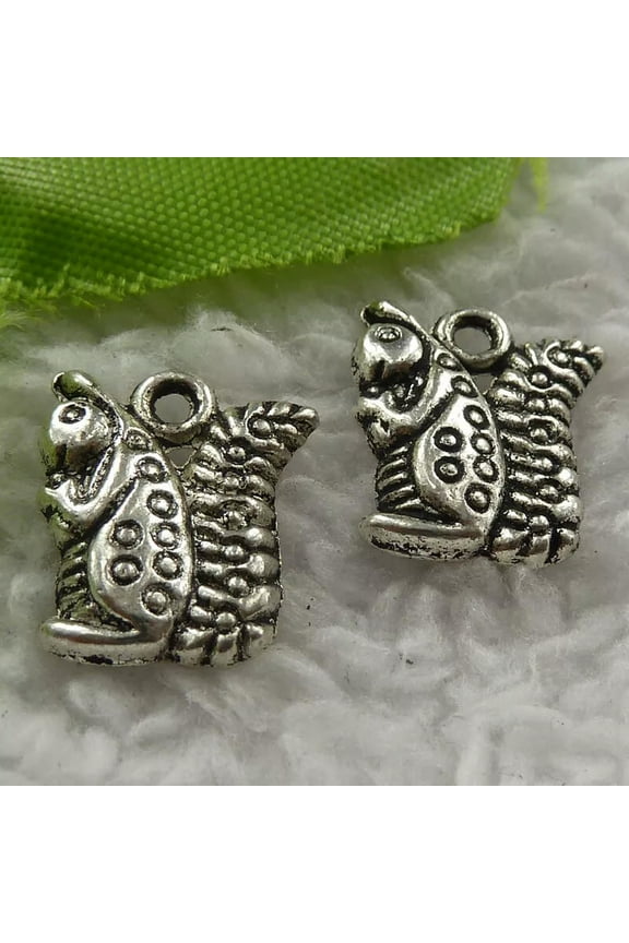 340 pcs tibet silver squirrel charms 16x13mm B4093