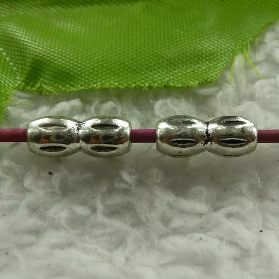 HOOUN 340 pieces tibet silverspacer beads 12x5mm B3792