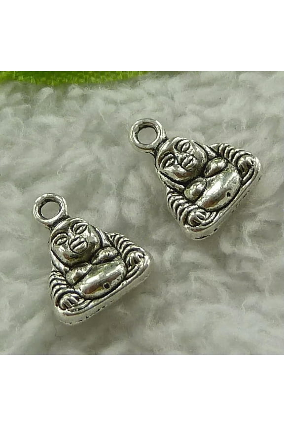 340pcs tibet silver Buddhism charms 12X10mm B3438