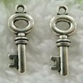 thumbnail image 1 of HOOUN 360 pcs tibet silver key charms 21x8mm B553, 1 of 3