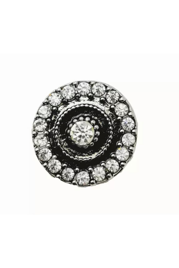 3D Rhinestons Chunk Charm Snap Button Fit 18mm Snap Necklace/Bracelet-3