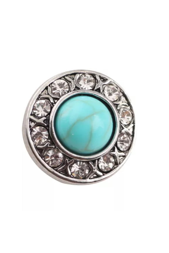 3D Rhinestons Chunk Charm Snap Button Fit 18mm Snap Necklace/Bracelet-42