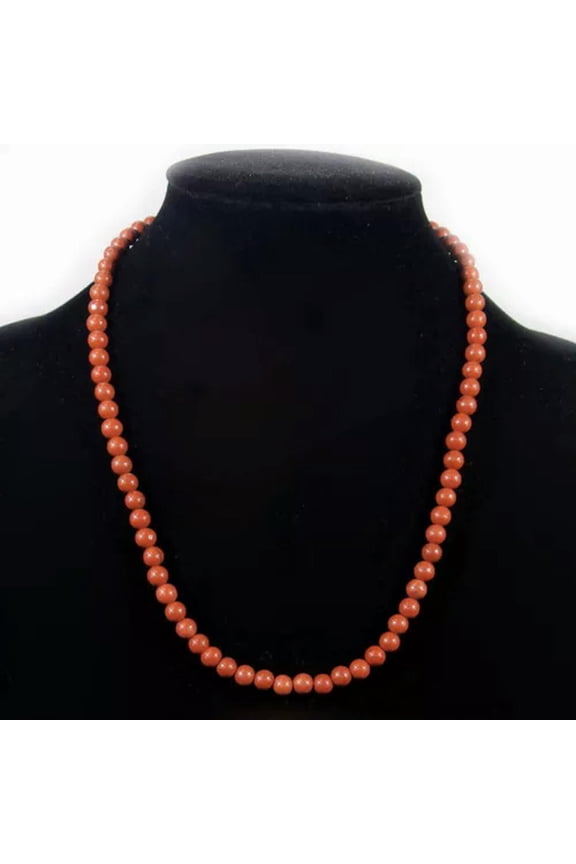 3pcs natural gemstone beads necklace 6mm jasper jade agate quartz amethyst-red jasper