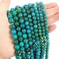 thumbnail image 1 of HOOUN 4 6 8 10mm Natural Gemstone Smooth Round Loose Beads For Jewelry Making DIY 15.5-Blue Phoenix-8mm 44-46pcs, 1 of 9