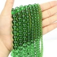 thumbnail image 1 of HOOUN 4 6 8 10mm Natural Gemstone Smooth Round Loose Beads For Jewelry Making DIY 15.5-Green glass-10mm 36-38pcs, 1 of 9