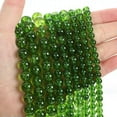 thumbnail image 1 of HOOUN 4 6 8 10mm Natural Gemstone Smooth Round Loose Beads For Jewelry Making DIY 15.5-Olive green-10mm 36-38pcs, 1 of 9