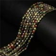 thumbnail image 1 of HOOUN 40 Style Natural Faceted Gemstone Round Flat Coin Loose Beads for Jewelry Making-NO.30 Bloodstone-4MM about 85pcs, 1 of 9