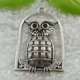 thumbnail image 1 of HOOUN 40 pcs tibet silver owl charms pendant 46x29mm B697, 1 of 3
