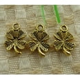 thumbnail image 1 of HOOUN 402 Pcs Antique gold plated four leaf clover Charms Pendant 15x10MM S4898, 1 of 4