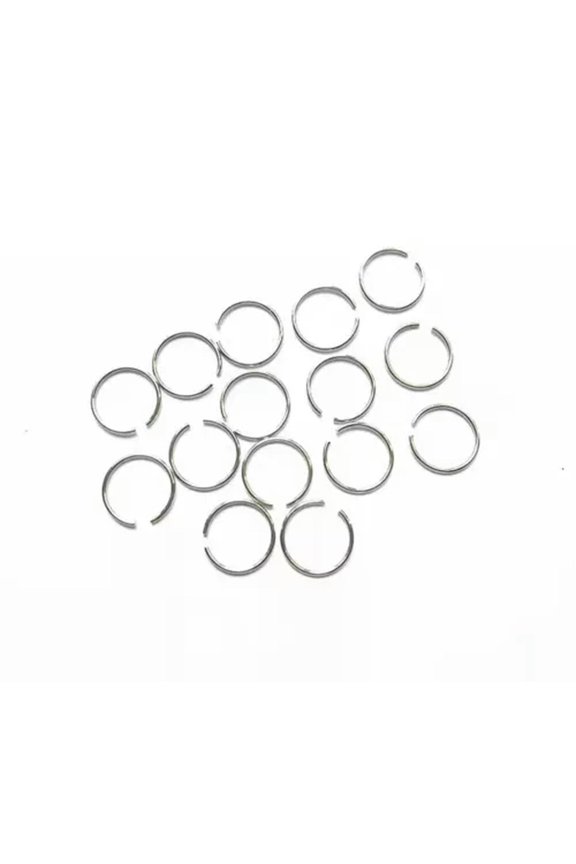 40PC Surgical Stainless Steel Nose Open Ring Hoop Pierce Ring Body Pin Jewelry-Silver