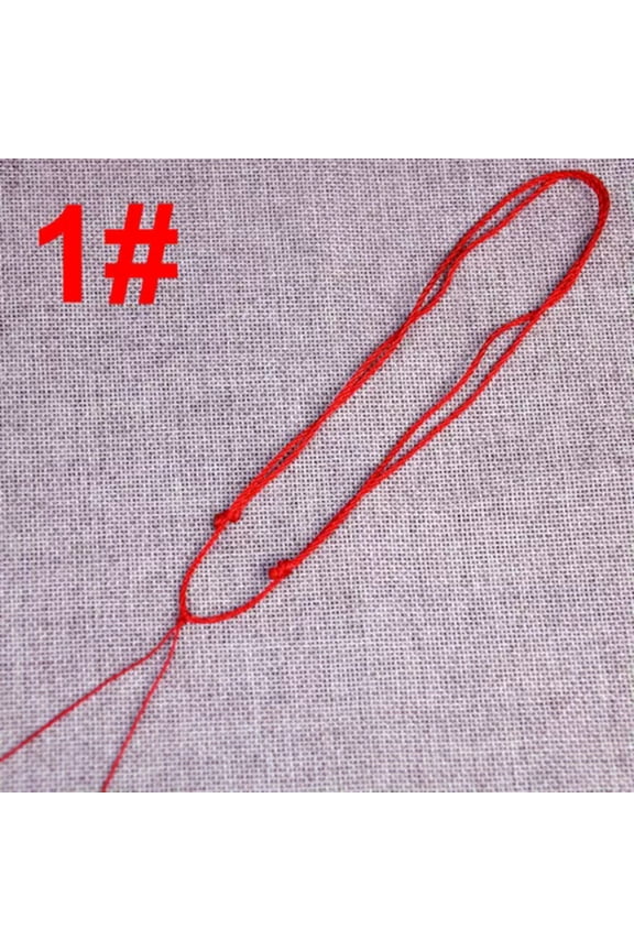 40pcs Chinese Silk Thread Hand Knotted Cord String Pendant Necklace Adjustable-Red