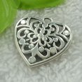 thumbnail image 1 of HOOUN 40pcs tibet silver hollow out heart charms pendant 34X32mm B1961, 1 of 4