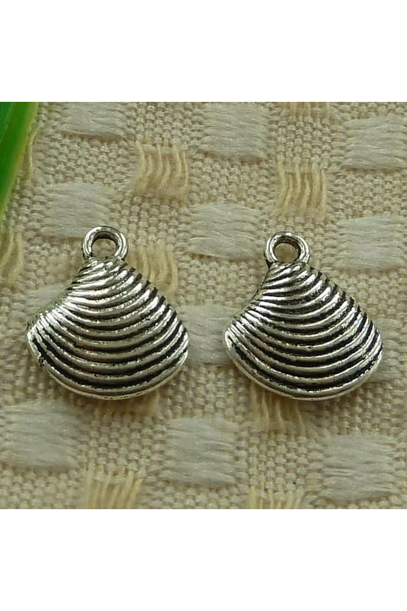 420 Pcs Tibetan Silver Shell Charms Pendant 15X13MM S3533 DIY Jewelry Making