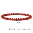 thumbnail image 1 of HOOUN 4MM Natural Gemstone Healing Crystal Quartz Jasper Stone Bead Bracelet Elastic -20 Carnelian, 1 of 9