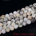thumbnail image 1 of HOOUN 4mm 6mm 8mm 10mm Natural Frosted Matte Gemstones Round Loose Beads Jewelry 15"-6mm-9 Matte Zebra Jasper, 1 of 3