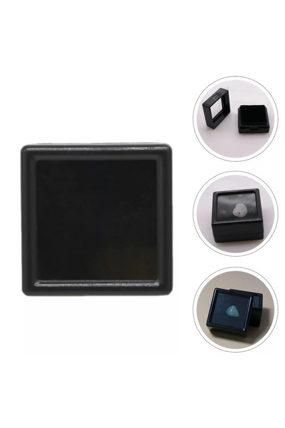 5 Pcs Gemstone Case Jewelry with Pad Colorful Pendant Display Organizer