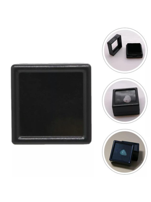 5 Pcs Gemstone Case Jewelry with Pad Colorful Pendant Display Organizer