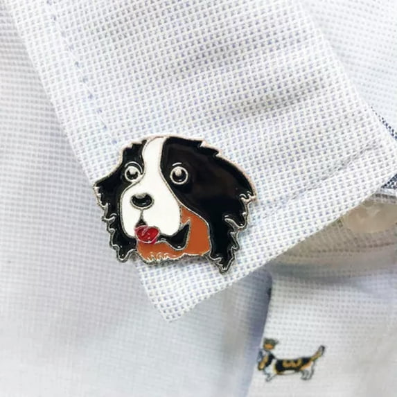 HOOUN 50 Styles Cartoon Pet Dog Pin Badges Lapel Brooches Metal Enamel Accessories-34