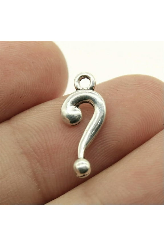 500 Pcs Tibet Silver question mark Charms Pendant 18x8MM C13966