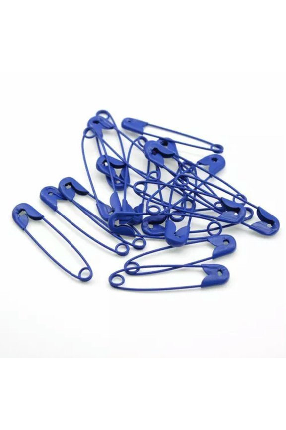 50pcs Brooch Safety Pins DIY Sewing Tools Metal Needles Large Safety Pin Jewelry-Royal blue