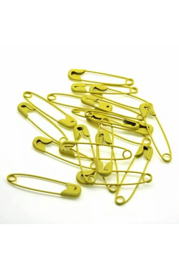 50pcs Brooch Safety Pins DIY Sewing Tools Metal Needles Large Safety Pin Jewelry-Yellow