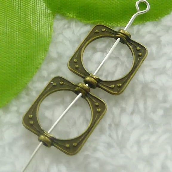 HOOUN 520 pcs bronze plated square spacers 15x14mm B1980