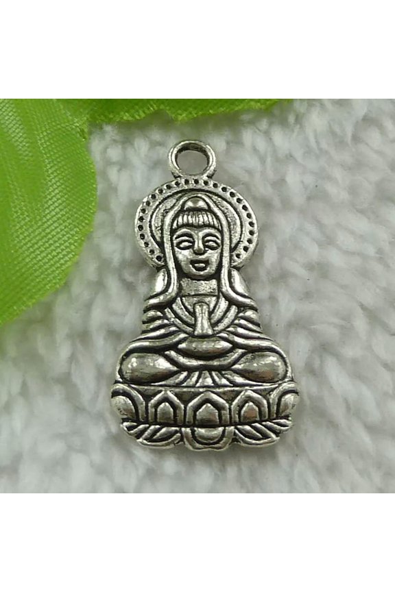 56pcs tibet silver Buddhism charms pendant 34X18mm B3237