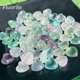 thumbnail image 1 of HOOUN 5PCS Chakra Mini Heart Crystal Pocket Palm Worry Stones Natural Quartz Healing-Fluorite-5pcs (Random), 1 of 9