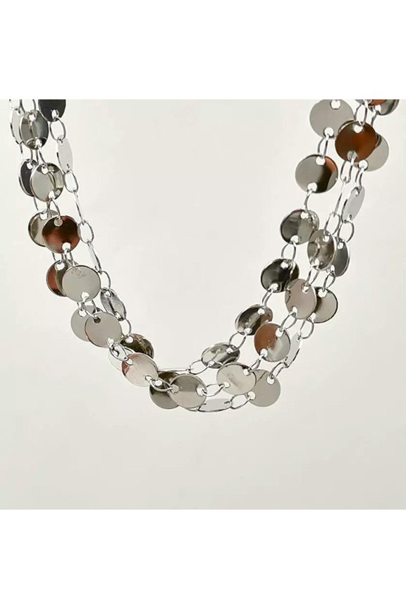 5meter Shiny Round Disc Toggle chain Stainless Steel Jewelry Findings Marking