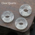thumbnail image 1 of HOOUN 5mm Large Hole Loose Rondelle European Beads for Bracelet Jewelry Making Charms-Clear Quartz-5PCS (Random Pick), 1 of 9