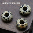 thumbnail image 1 of HOOUN 5mm Large Hole Loose Rondelle European Beads for Bracelet Jewelry Making Charms-Dalmation Jasper-Only 1PC (Random Pick), 1 of 9